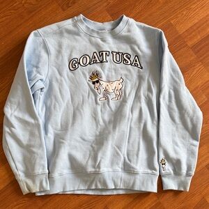 Men’s size small GOAT USA light blue sweatshirt